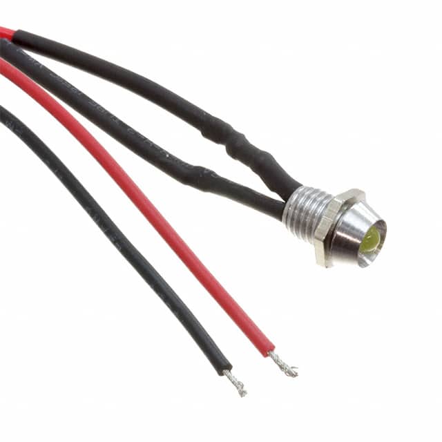 FL1M-6CW-2-Y12V LED YEL 6MM NUT 12VDC STK