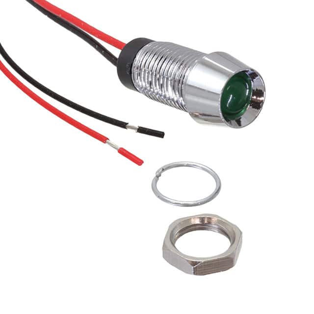 FL1M-8CW-4-G12V LED GRN 8MM NUT 12VDC STK