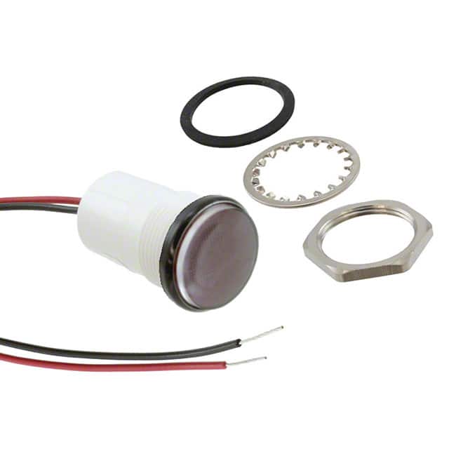 5571505203F LED PNL MT 11/16" 24V WT RED