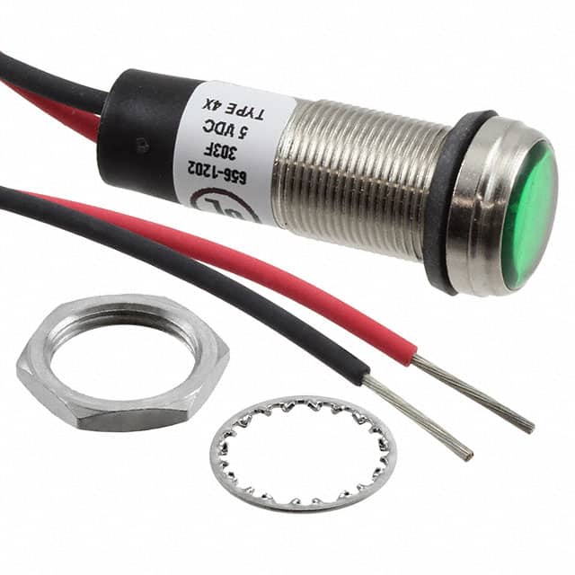 6561202303F 1/2" FLT GN 5VDC W/LEAD