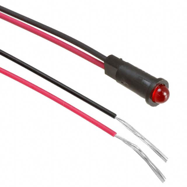 5580101027F LED PMI .158" RED PVC FREE