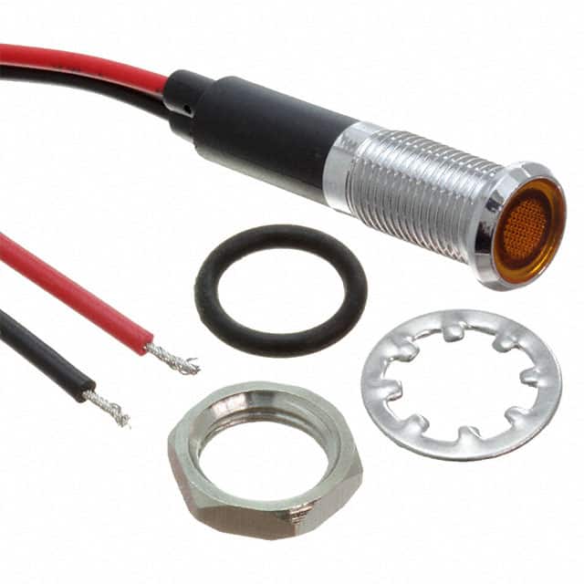 FL1M-8FW-1-Y12V LED YEL 8MM NUT 12VAC/DC STK