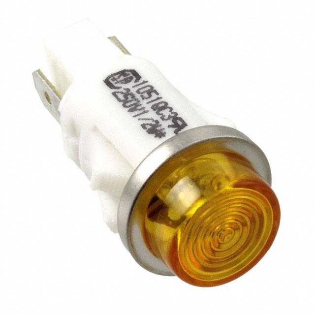 1051QC3 LAMP NEON AMBER 220V PNL MNT