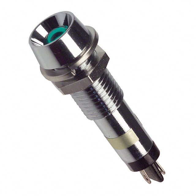 6072212130F LED PNL MT 7MM 12V CHROME GREEN