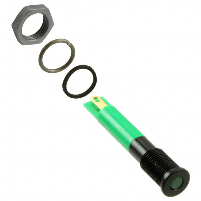 Q6F1BXXG12E INDICATOR 12V 6MM FLUSH GREEN