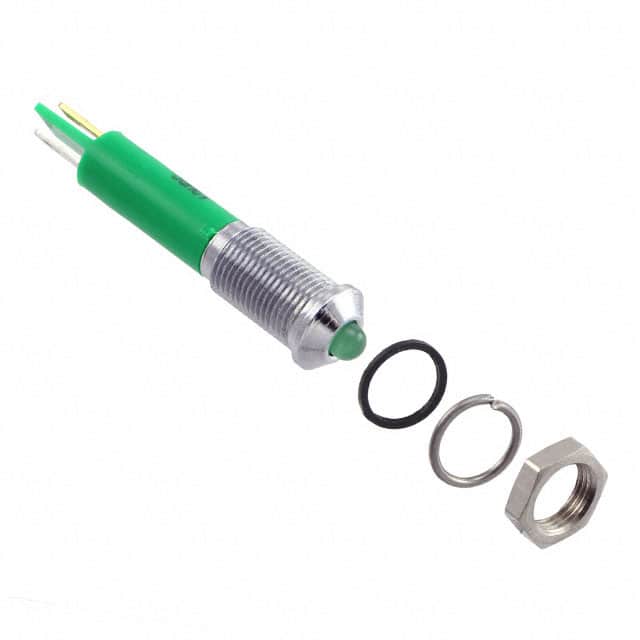 Q6P1CXXG12E INDICATOR 12V 6MM PROMINENT GRN