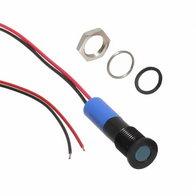Q8F3BXXB12E LED PM INDICATOR FLUSH BLUE