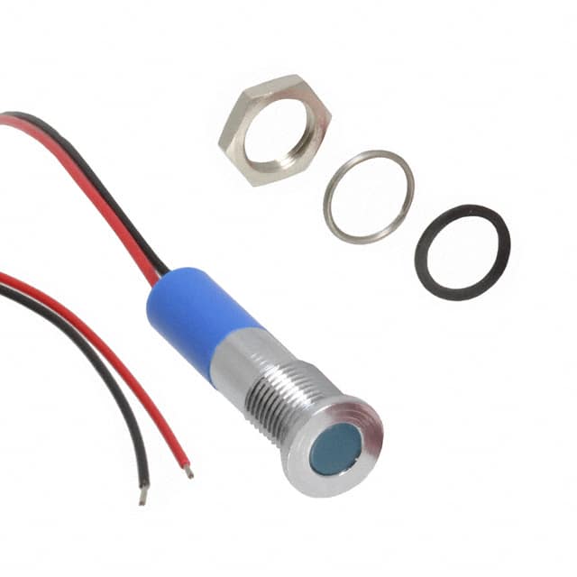 Q8F3CXXB24E LED PM INDICATOR FLUSH BLUE