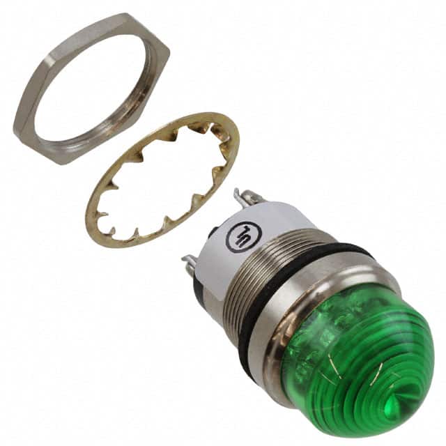 5563604324F LED 1" DOME GRN PMI 24V C1D2