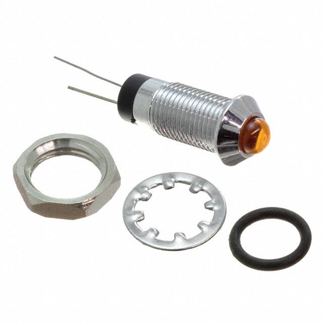 FL1M-8SJ-3-Y12V LED YEL 8MM NUT 12VAC/DC STK