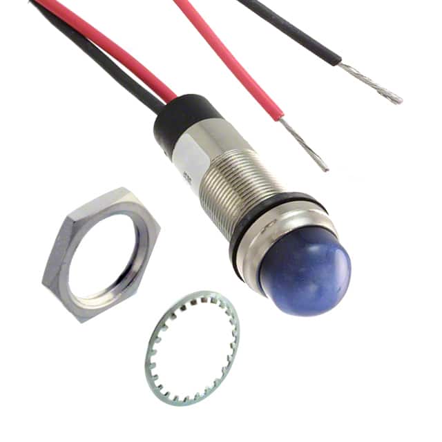 6563404303F LED 1/2" DOME BLUE 24VDC LEAD