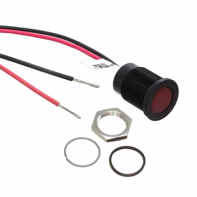 Q14F5BXXHR24E LED INDICATOR 14MM FLUSH BLACK H