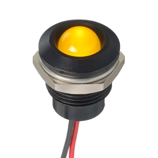Q12-7P5BXXHY12E LED INDICATOR 12.7MM PROMINENT B