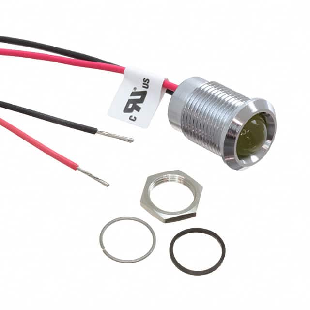 Q14P5CXXHY12E LED INDICATOR 14MM PROMINENT CHR