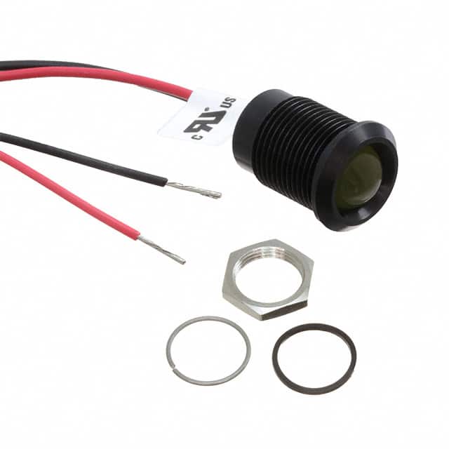 Q14P5BXXHY24E LED INDICATOR 14MM PROMINENT BLA
