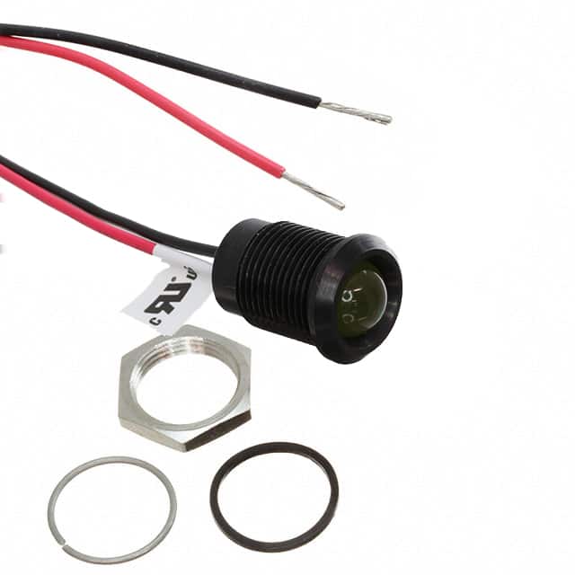 Q14P5BXXHY12E LED INDICATOR 14MM PROMINENT BLA