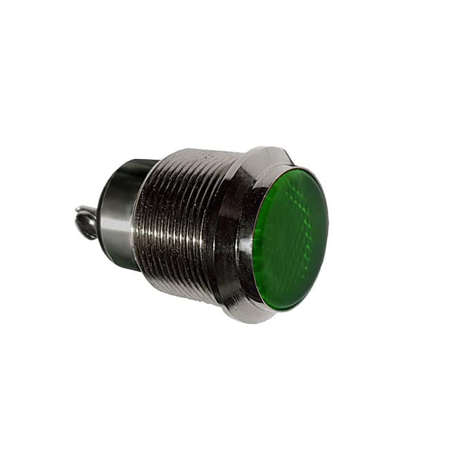 6301603304F 30MM FLT GN 12VDC W/TERM