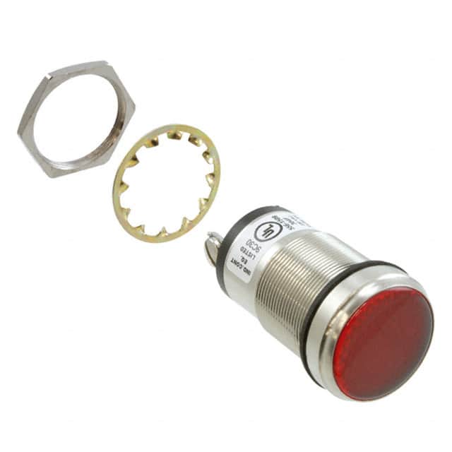 5561509304F LED PNL MT 1" 230VAC WT FLAT RED