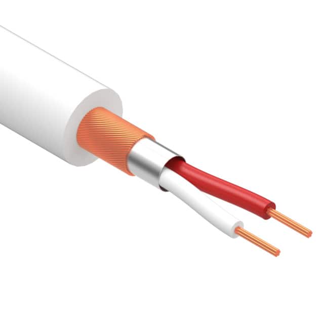 30-00178 CABLE 2CON 28AWG WHT SHLD 502'