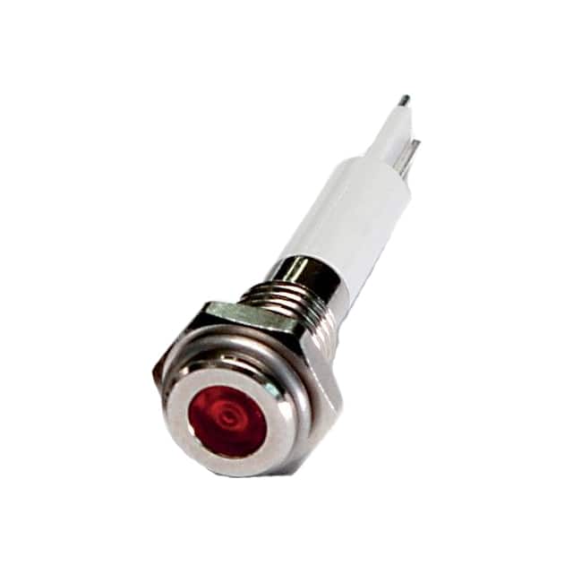 H06F-12R HIGH LED 6MM FLAT 12VDC RED