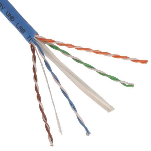 PUR6004BU-W CABLE CAT6 8CON 23AWG BLUE 1000'