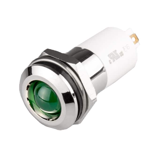 E16R-10G LED 16MM ROUND 110V GRN IP67