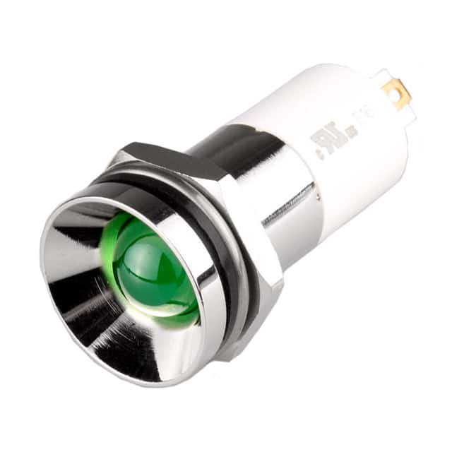 E16P-12G LED 16MM PROTRUDE 12VDC GRN IP67
