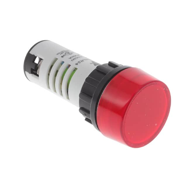 PL22SHLR24 PLT LIGHT 24 VAC/DC RED LED