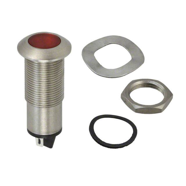 PM5-S17R110AC PANEL MOUNT ASSEMBLY RED, 12.7MM
