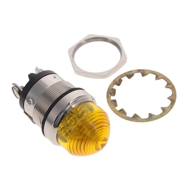 5563707324F LED 1" DOME YELLOW 125VCD C1D2