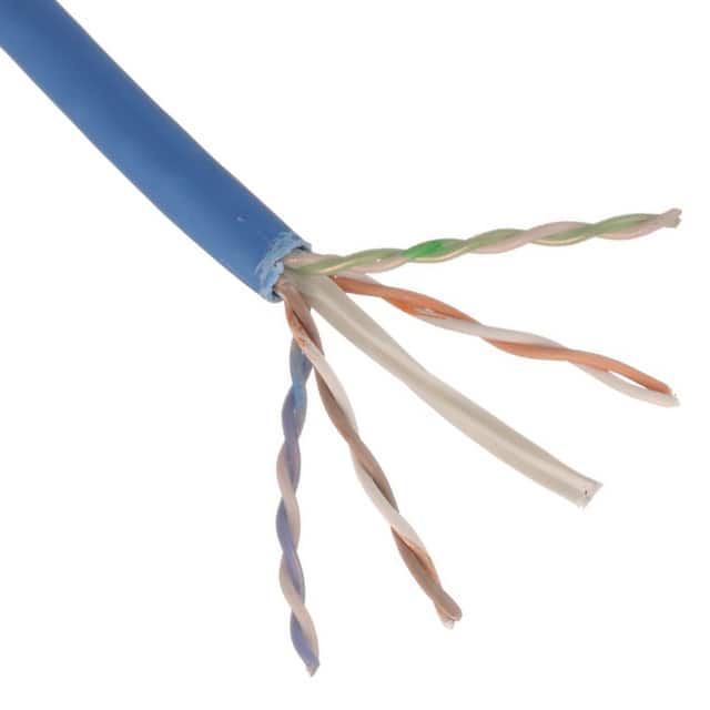 PUP6004BU-W CABLE CAT6 8CON 23AWG BLUE 1000'