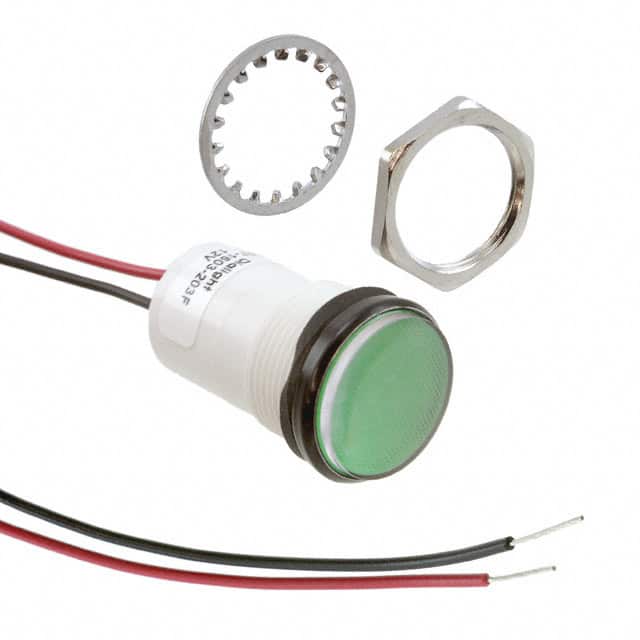 5571603203F LED PNL MT 11/16" 12V WT GREEN