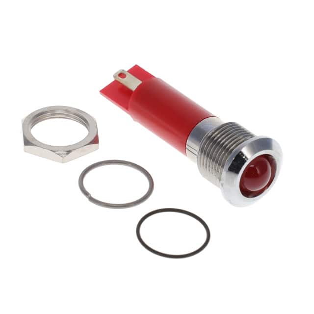 Q12-7P1CXXHR02E LED INDICATOR 12.7MM PROMINENT H
