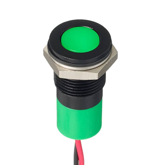 Q14F3BXXG12E LED PM INDICATOR FLUSH GREEN