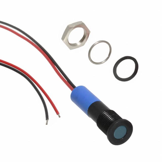 Q8F3BXXB24E LED PM INDICATOR FLUSH BLUE