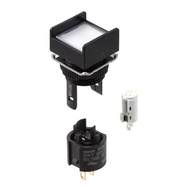 M16-AW-5D PILOT LIGHT 5V LED SQUARE WHITE