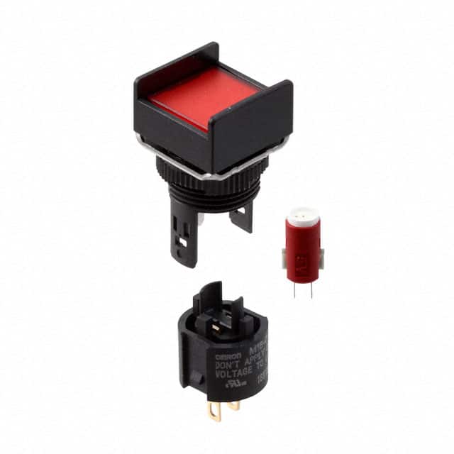 M16-AR-5D PILOT LIGHT 5V LED SQUARE RED