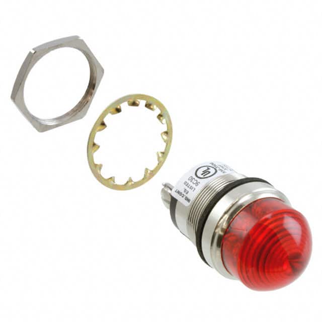 5563504324F LED 1" DOME RED PMI 24V C1D2