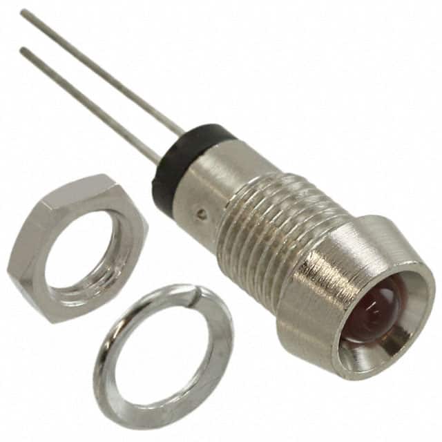 MPR5RD PNL MNT W/ WIRE 700NM 2MCD RED