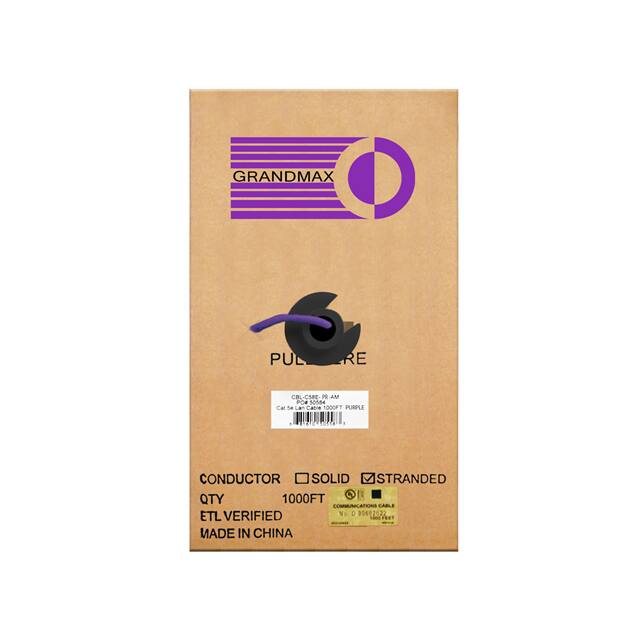 CBL-C58E-PR-AM CABLE CAT5E 8CON 24AWG VIO 1000'