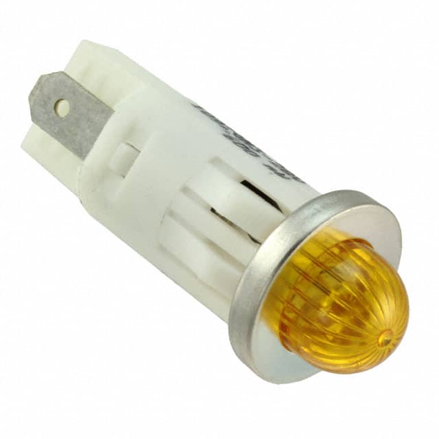1092QM3-28V LED PMI, AMBER, SMALL DOME, 28V