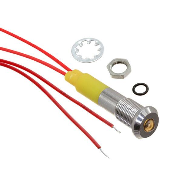 FL1M-6SW-1-Y24V LED YEL 6MM NUT 24VAC/DC STK