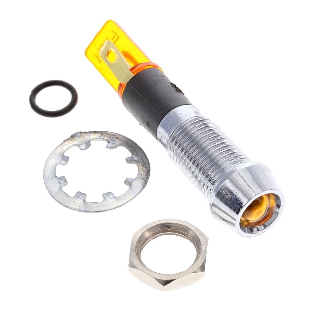 FL1M-8CJ-2-Y12V LED YEL 8MM NUT 12VAC/DC STK