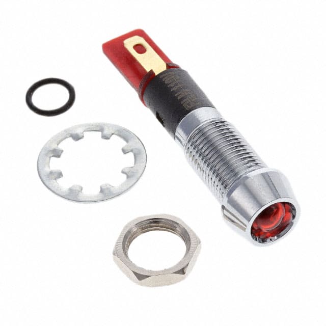 FL1M-8CJ-2-R110V LED RED 8MM NUT 110VAC/DC STK
