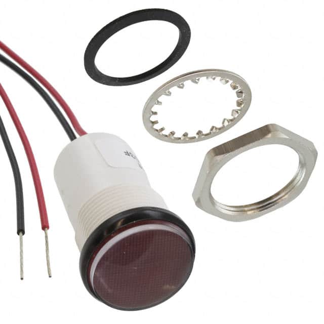 5571104203F LED MINI PANEL RED 28V .7" MNT