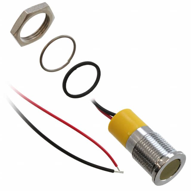 Q14F3CXXY12E LED PM INDICATOR FLUSH YELLOW