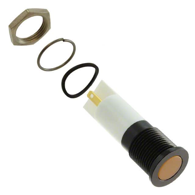 Q14F1BXXHO24E 14MM FLSH BLK CHRM HYP ORG 24VDC