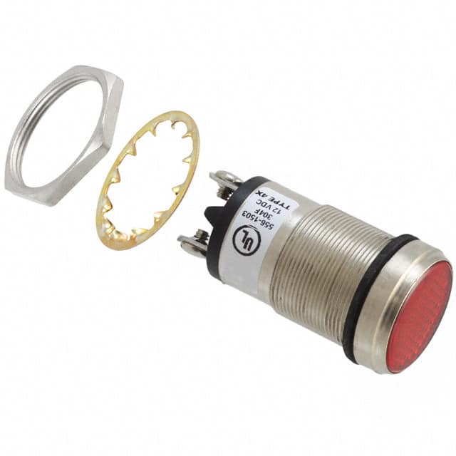 5561503304F LED PNL MT 1" 12V WT FLAT RED