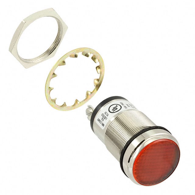 5561903324F LED 1" FLAT ORG PMI 12V C1D2