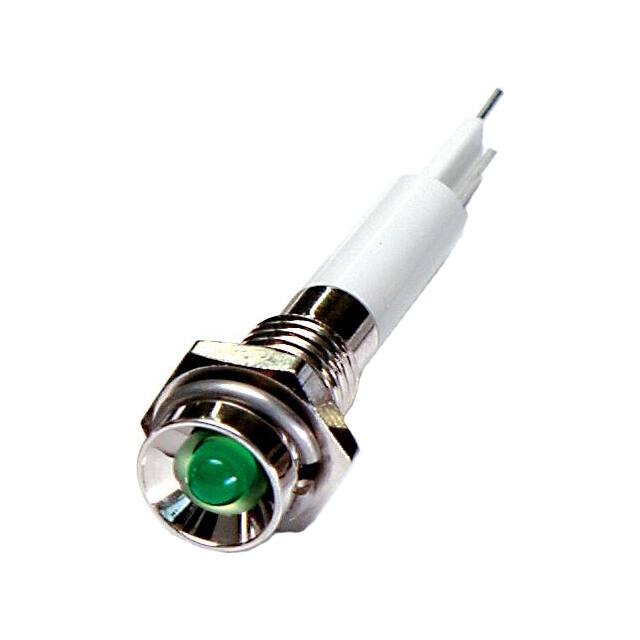 M06P-12G LED 6MM PROTRUDE 12VDC GREEN